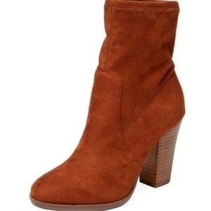 Steve Madden Brown Suede Sock Bootie Size 10